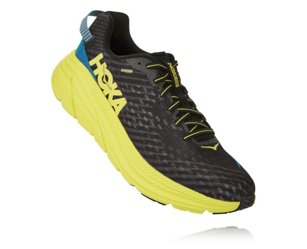 Hoka One One Rincon Mens UK - Black Running Shoes - DPAOK6510